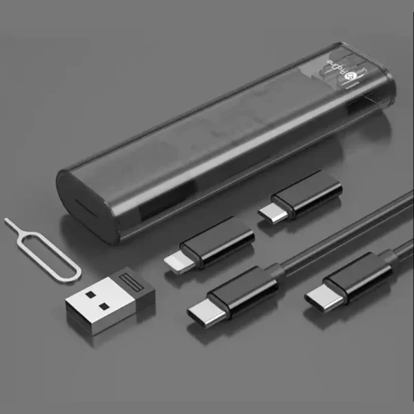 کابل تبدیل USB-C به USB-C / لایتنینگ / USB / microUSB پرووان مدل PCK003 طول 0.27 متر