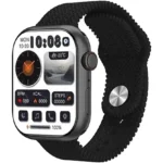 ساعت هوشمند مدل hk10 pro-b، سایز ۴۵، دارای قابلیت های کنترل موسیقی، شمارنده ضربان قلب، گام شمار، قابلیت مکالمه مستقیم، پشتیبانی از زبان فارسی، GPS،  بند سیلیکون