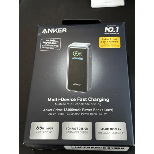 پاوربانک انکر مدل A1335 ظرفیت 12000 میلی آمپر ساعت