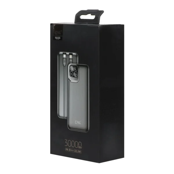 پاور بانک کینگ پاور مدل kpg-301 ظرفیت 30000 میلی آمپر ساعت