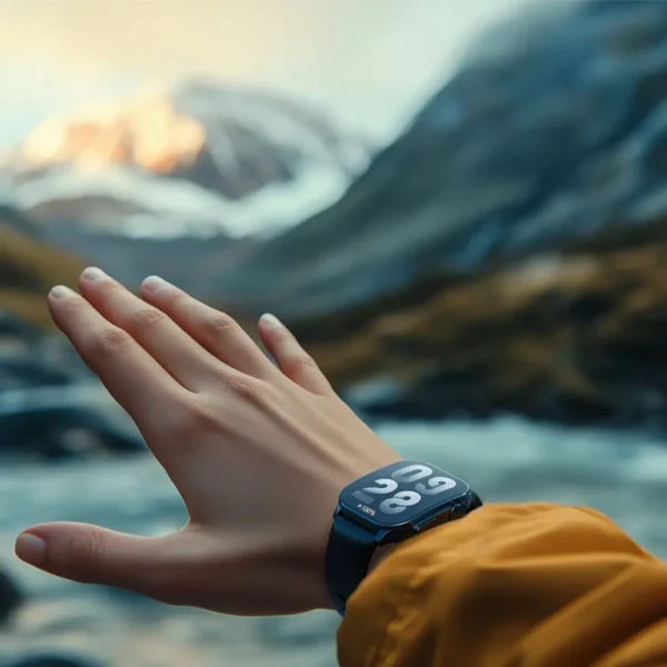 ساعت هوشمند گلوریمی مدل Flex دارای قابلیت های صفحه نمایش رنگی و لمسی، کنترل سطح اکسیژن، مناسب برای ورزش بند سیلیکونی