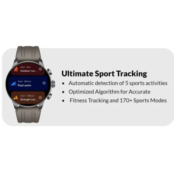 ساعت هوشمند 47 میلی متری گلوریمی مدل GX CLASSICFIT بند سیلیکونی