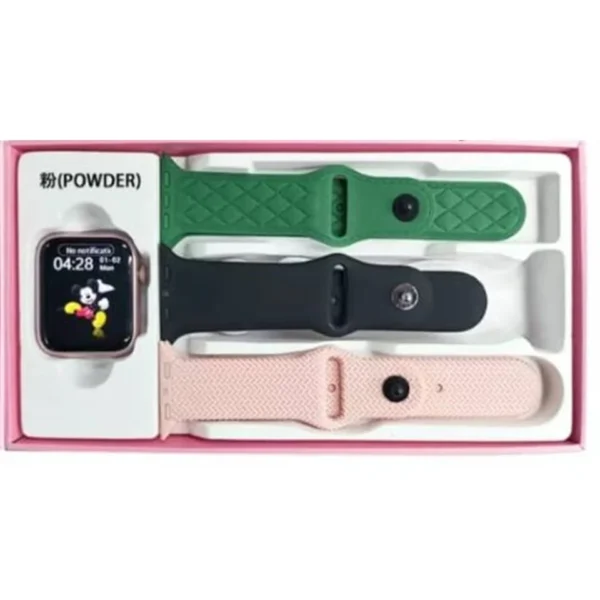 ساعت هوشمند مدل WS 70 Mini دارای قابلیت پشتیبانی از زبان فارسی در منو و سیستم عامل به همراه بند سیلیکونی