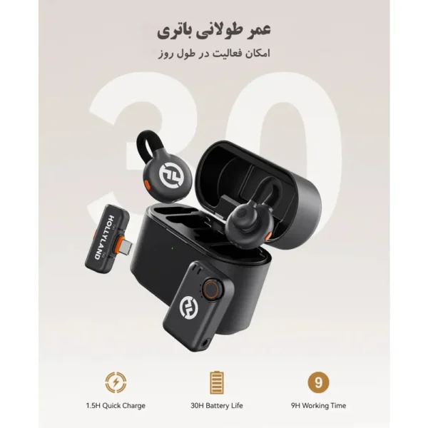 میکروفون بی سیم هالی لند مدل LARK M2S Mini Combo