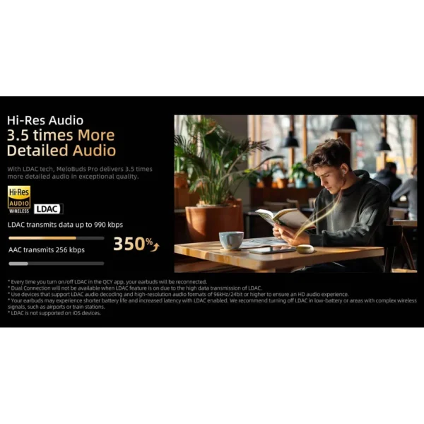 هدفون بلوتوثی کیو سی وای مدل Melobuds Pro HT08
