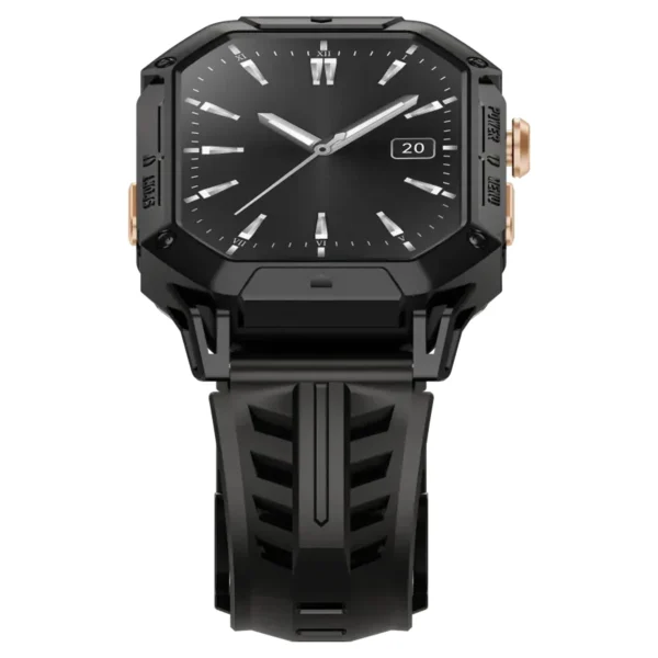 ساعت هوشمند 52 میلی‌متری هایلو مدل IRON N1 با بند سیلیکونی