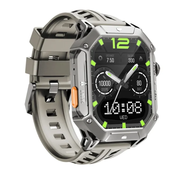 ساعت هوشمند 52 میلی‌متری هایلو مدل IRON N1 با بند سیلیکونی