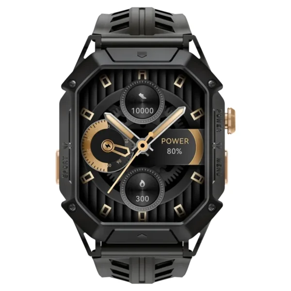 ساعت هوشمند 52 میلی‌متری هایلو مدل IRON N1 با بند سیلیکونی